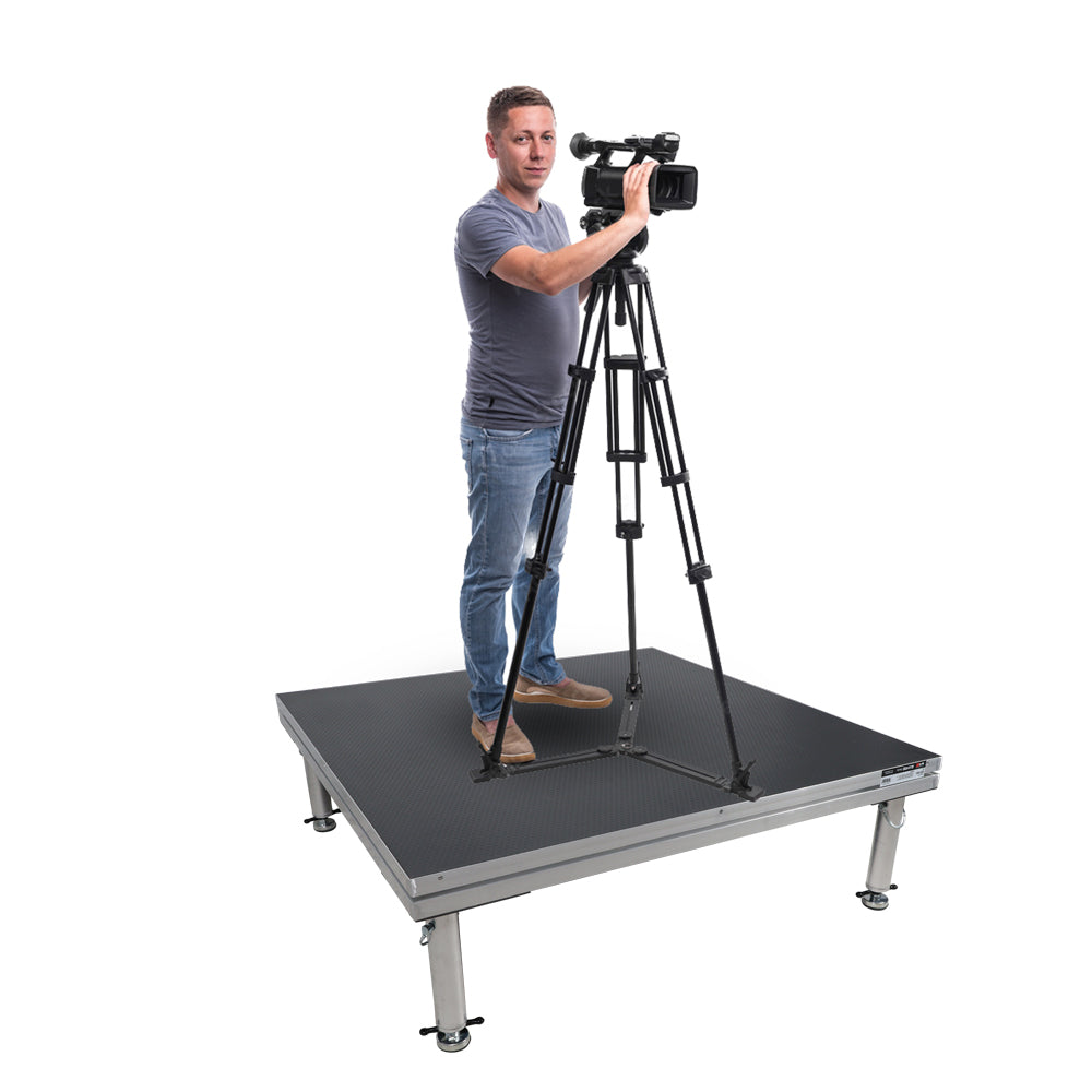 ProX XSU-4X4 STAGEone 4′ Ft. Portable Stage with Telescoping Legs Platform Height 16-22-inch XSU-4X4