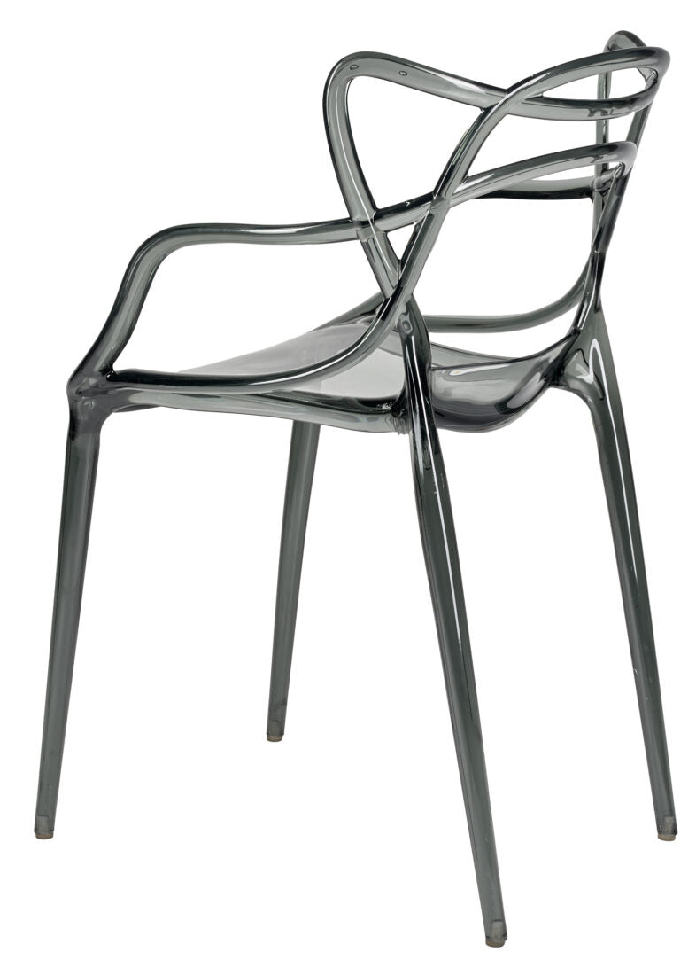 Smoke Resin Orbit Chair