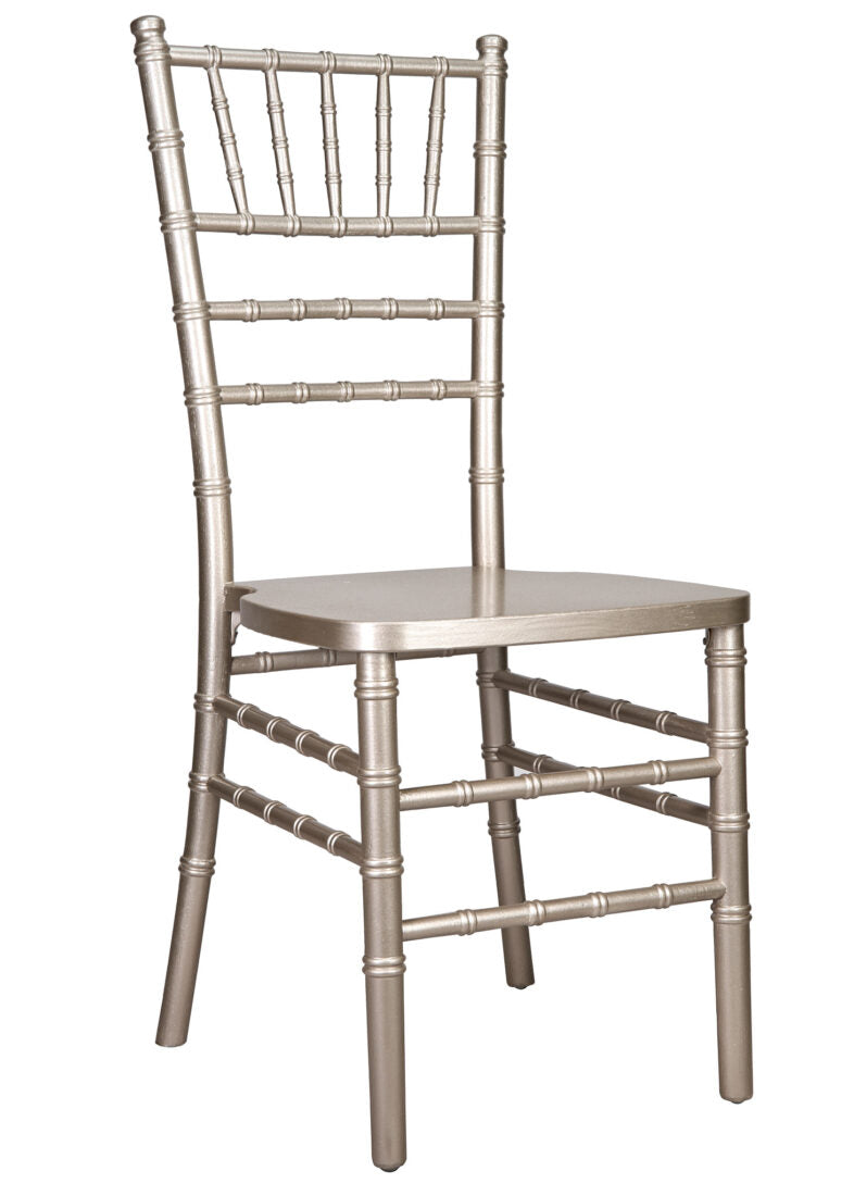 Sparkling Silver Glitter Champagne ToughWood Chiavari Chair CCWCHSSP-AX-T