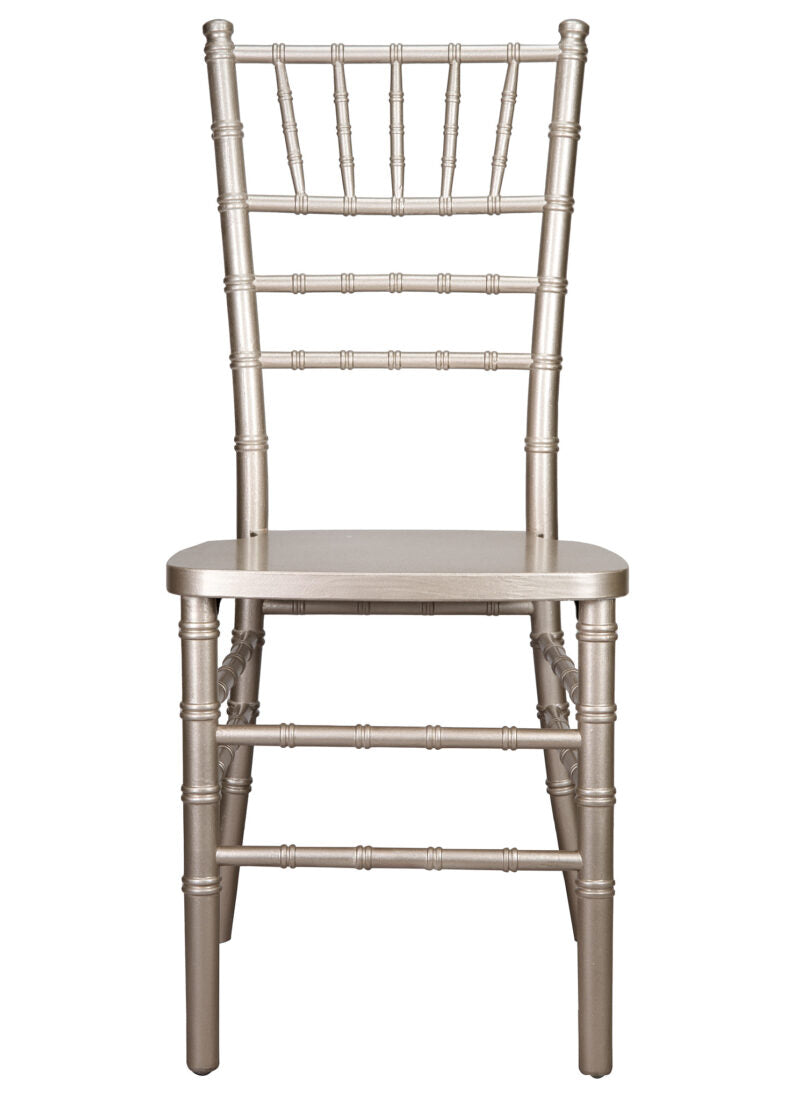 Sparkling Silver Glitter Champagne ToughWood Chiavari Chair CCWCHSSP-AX-T