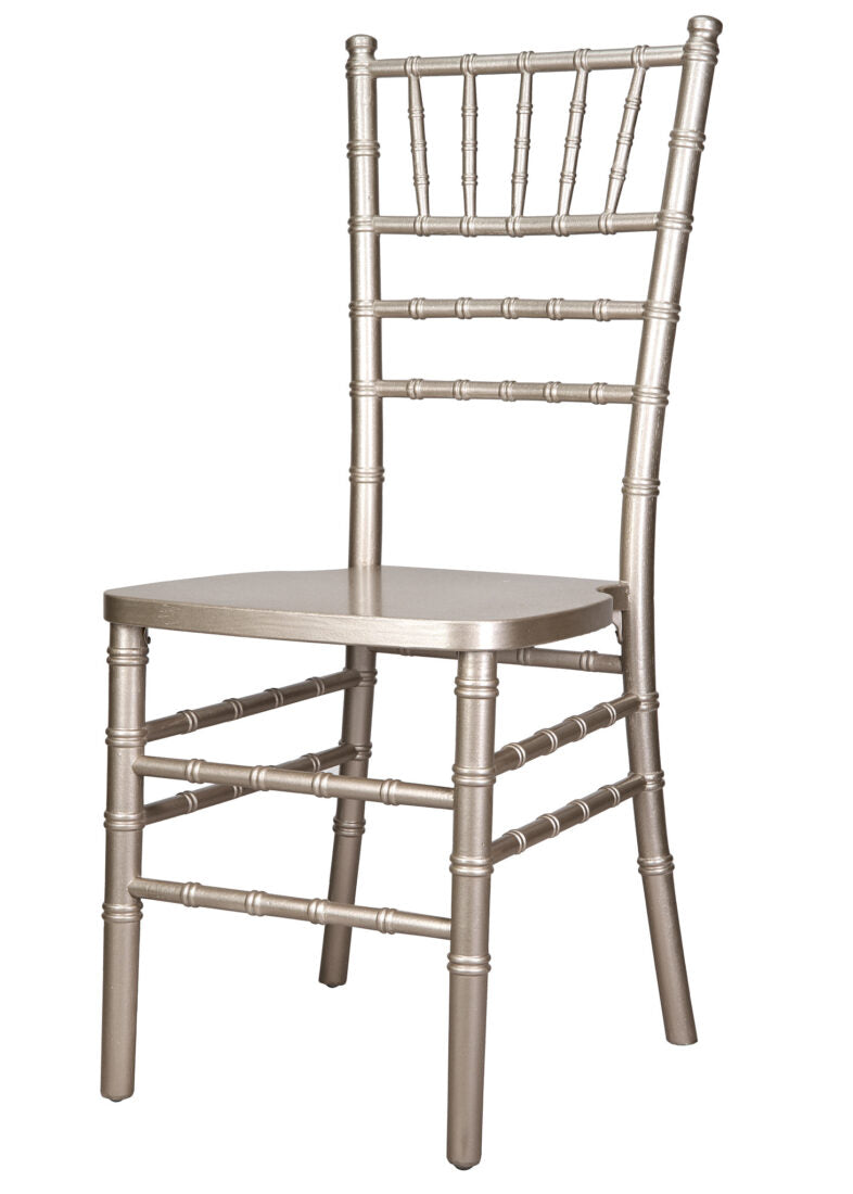 Sparkling Silver Glitter Champagne ToughWood Chiavari Chair CCWCHSSP-AX-T