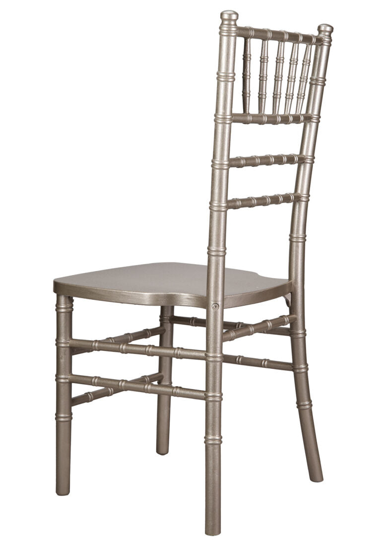 Sparkling Silver Glitter Champagne ToughWood Chiavari Chair CCWCHSSP-AX-T