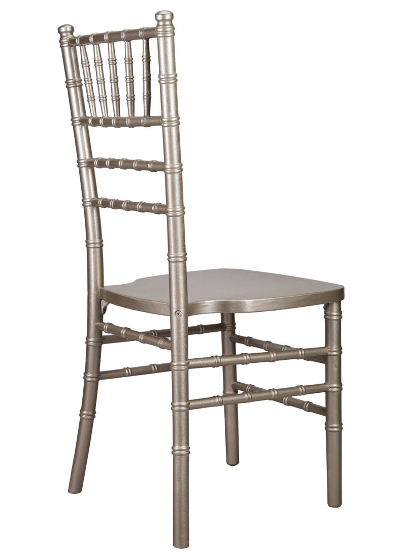 Sparkling Silver Glitter Champagne ToughWood Chiavari Chair CCWCHSSP-AX-T