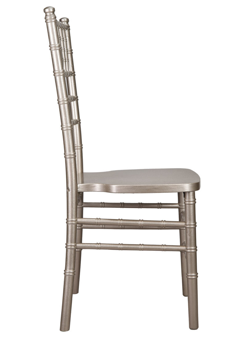 Sparkling Silver Glitter Champagne ToughWood Chiavari Chair CCWCHSSP-AX-T