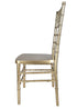 Sparkling Glitter Gold Champagne Resin Steel Skeleton Chiavari Chair by Chivari Left 2 CCRCHGSP-STEEL-AX-T