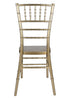 Sparkling Glitter Gold Champagne Resin Steel Skeleton Chiavari Chair by Chivari Back CCRCHGSP-STEEL-AX-T