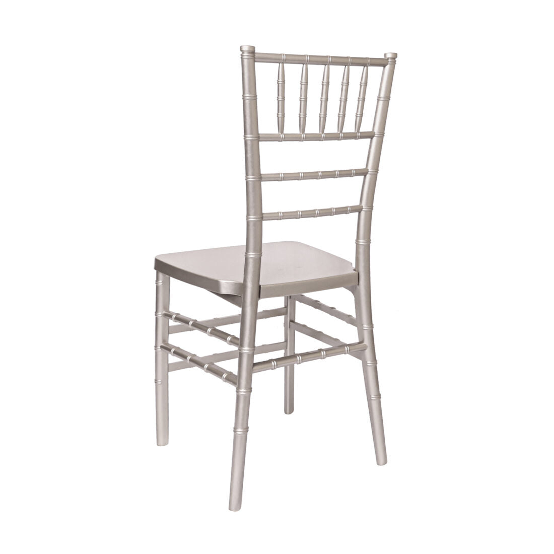 Sparkling Silver Champagne ToughResin Mono-Frame Chiavari Chair (Amazing Unique Color) by Chivari CCRCHSSP-MONO-AX-T Side