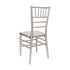 Sparkling Silver Champagne ToughResin Mono-Frame Chiavari Chair (Amazing Unique Color) by Chivari CCRCHSSP-MONO-AX-T Side