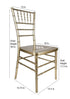 Sparkling Gold Champagne Resin Steel Skeleton™ Chiavari Chair