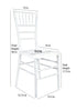 Sparkling Pearl White Resin Steel Skeleton™ Chiavari Chair