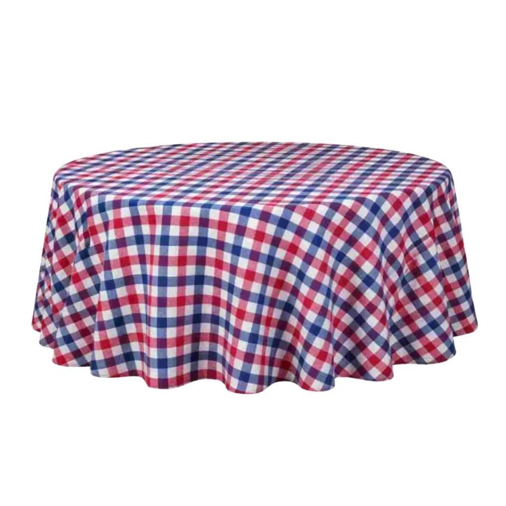 Chivari 120" Round Tablecloth Oxford Colonial Homestead Multi CD10 TBC-60CD10