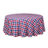 Chivari 120" Round Tablecloth Oxford Colonial Homestead Multi CD10 TBC-60CD10
