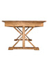 Chestnut 8 Foot (96" x 40") Rectangle Farmhouse Table by Chivari TFARMRT9640-CHESTNUT-X-LEG-AX-T