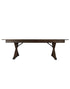 Fruitwood 8 Foot (96″ x 40″) Rectangle Farmhouse Table TFARMRT9640-FRUITWOOD-X-LEG-AX-T