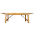 8 Foot (96" x 40") Natural Straight Leg Rectangle Wood Farmhouse Table