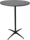 Chivari Black 30" Round Plywood Cocktail Table Kit TKITRD30BLK-AX-T