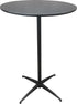Chivari Black 30" Round Plywood Cocktail Table Kit TKITRD30BLK-AX-T