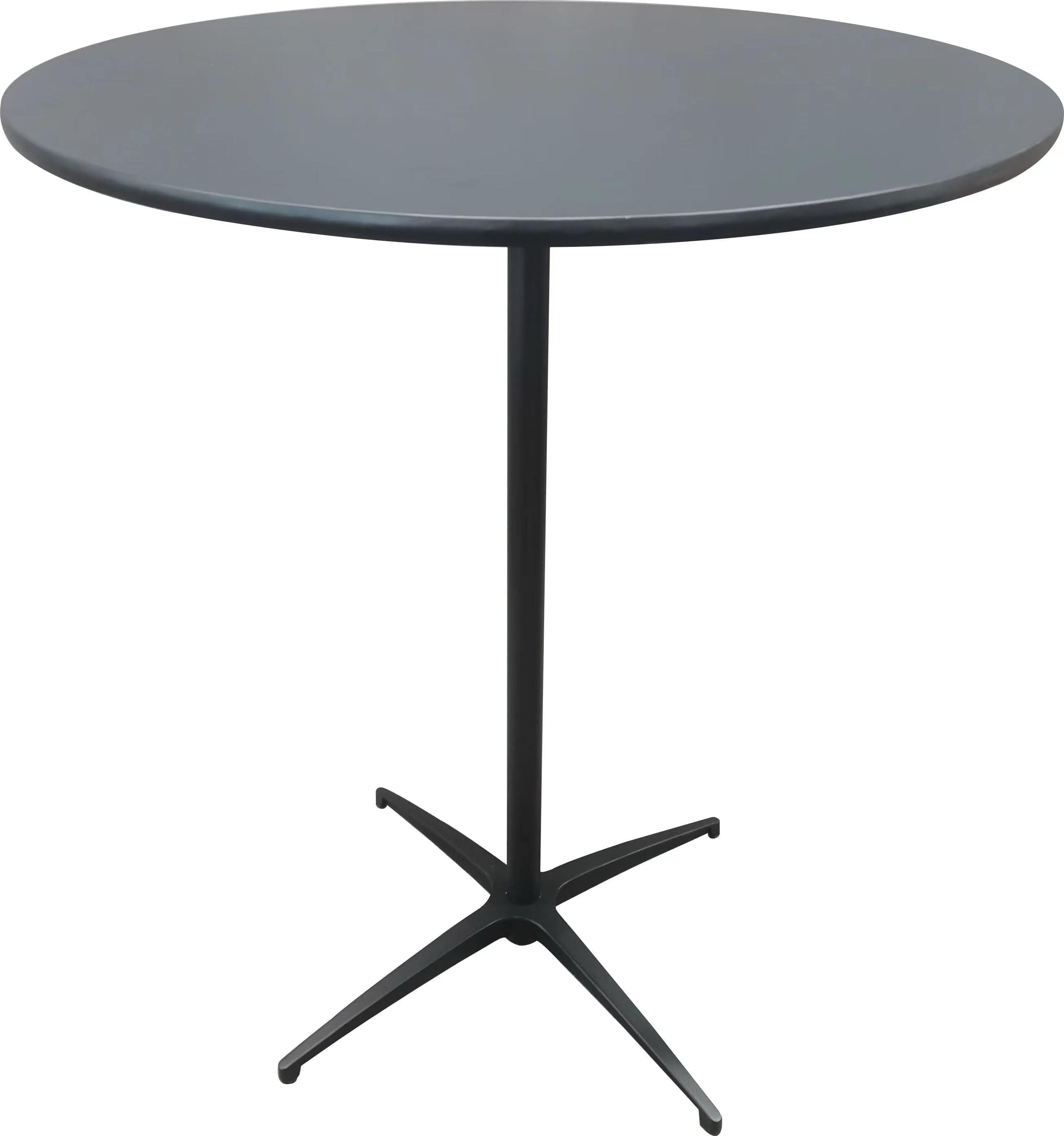 Chivari Black 36" Round Plywood Cocktail Table Kit TKITRD36BLK-AX-T
