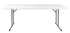 96" x 18" (8 Foot) White Rectangle Plastic Table
