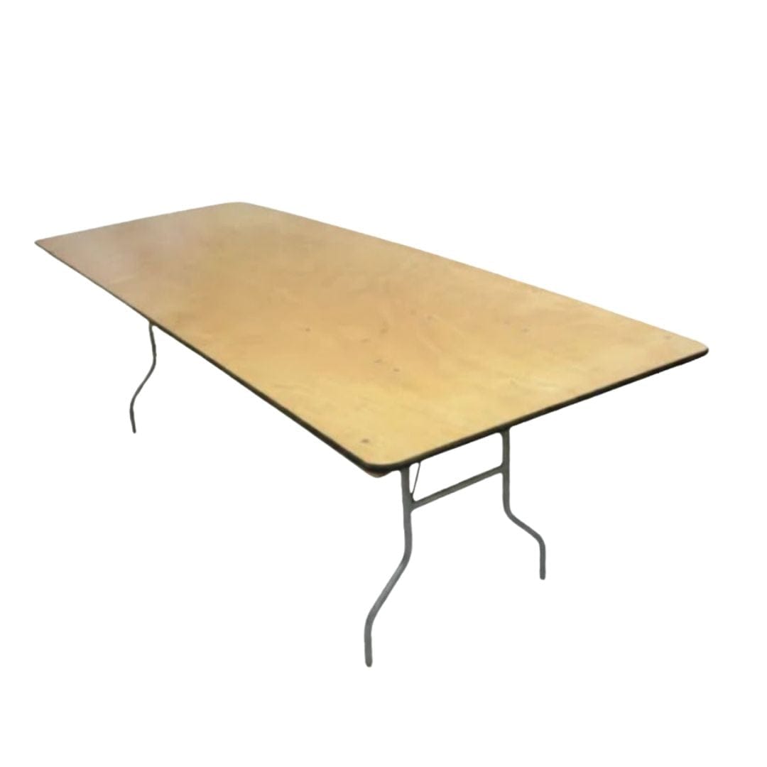 Chivari 72" x 30" (6 Foot) Rectangle Heavy Duty Plywood Folding Table TPLYRT7230V-AX-T