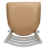 Chivari Ladder Back Restaurant Chair with Silver Frame and Tan Vinyl Seat CLMSVT-ZF-KT
