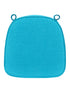 Teal with Teal Piping 2.5" Thick Chair Cushion - World's Best Cushions