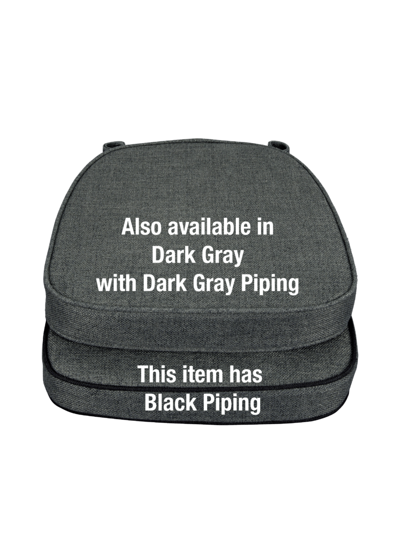 Dark Gray with Black Piping 2.5