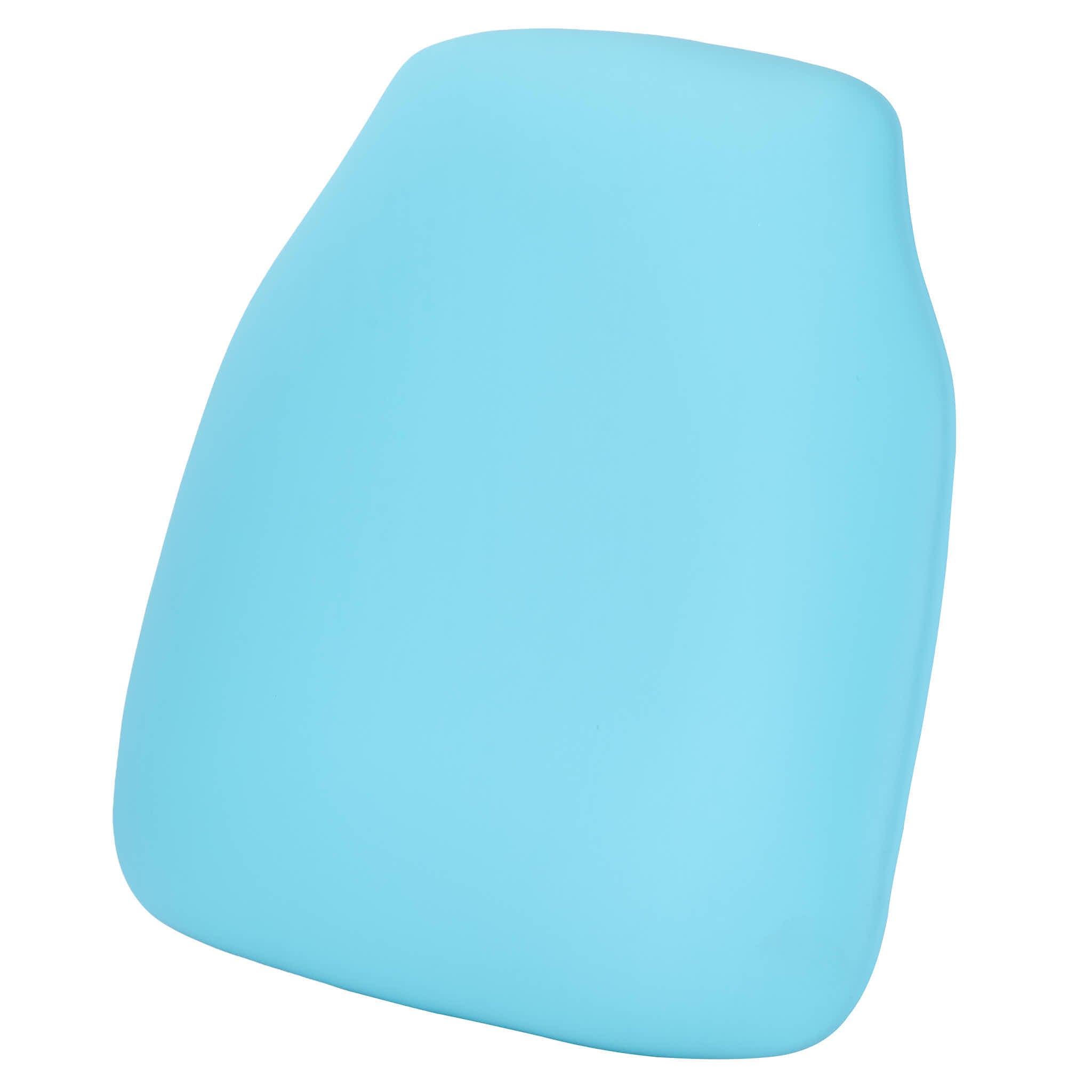 Turquoise Blue Vinyl Panel Back Chiavari Cushion with SlipNot™ Technology
