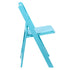 Turquoise Blue with Matching Seat Resin Steel Skeleton Folding Chair (Per Chair Price Shown - Sold only in Quantities of 4)