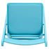 Turquoise Blue with Matching Seat Resin Steel Skeleton Folding Chair (Per Chair Price Shown - Sold only in Quantities of 4)