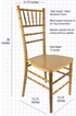 Dark Natural Toughwood Chiavari Chair CCWN-ZG-T