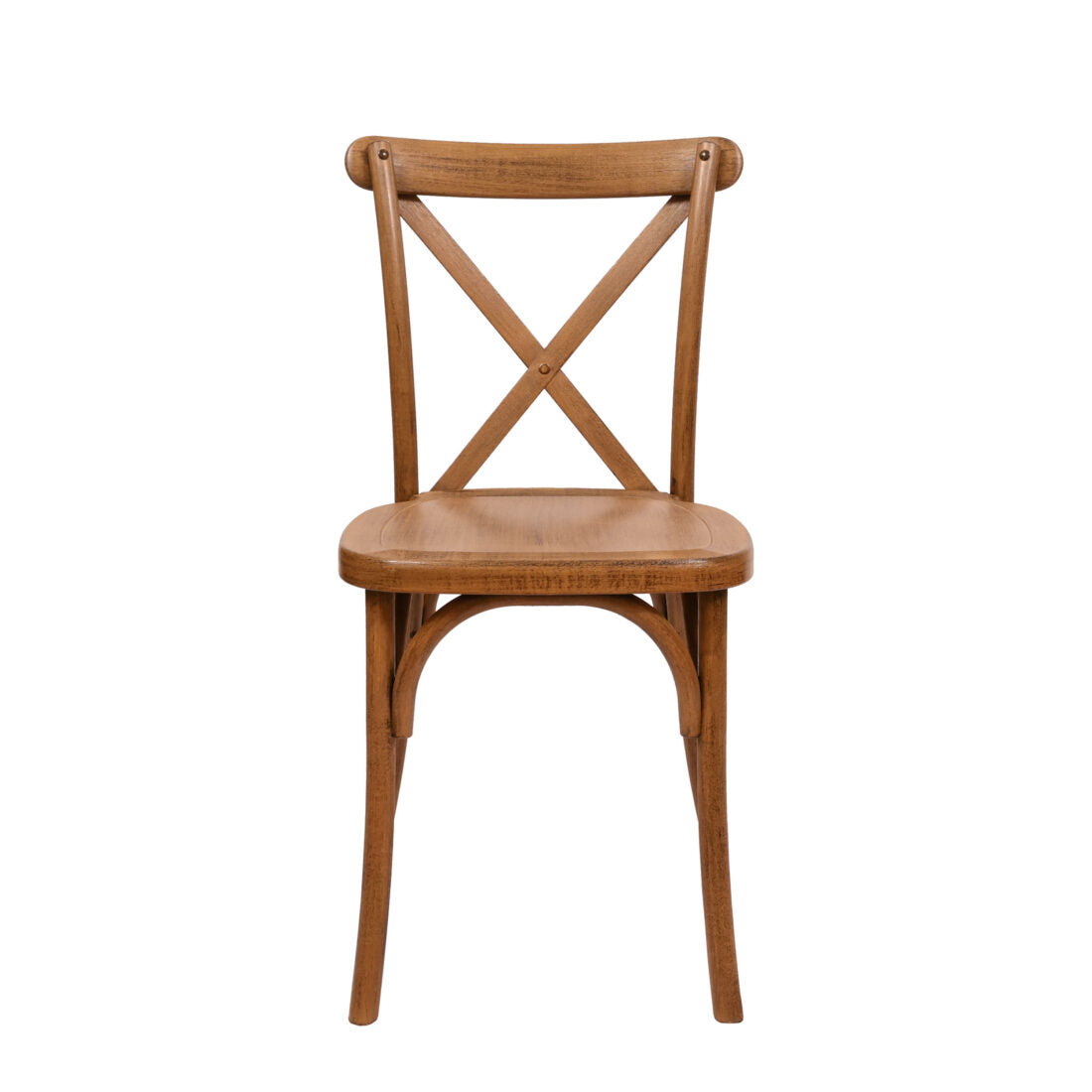 32 Chair Pack Walnut Steel Skeleton™ Resin Cross Back Chair