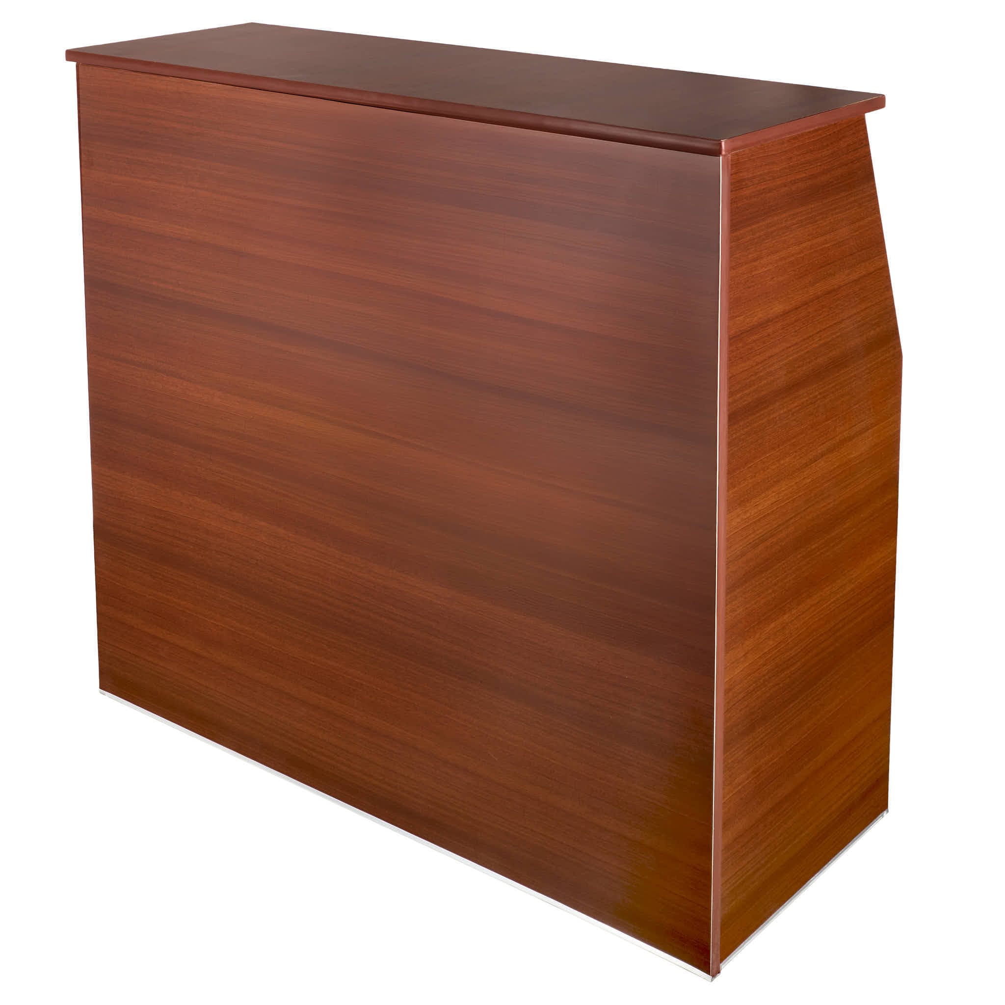 Walnut 42" Tall x 48" Long Portable Foldable Bar