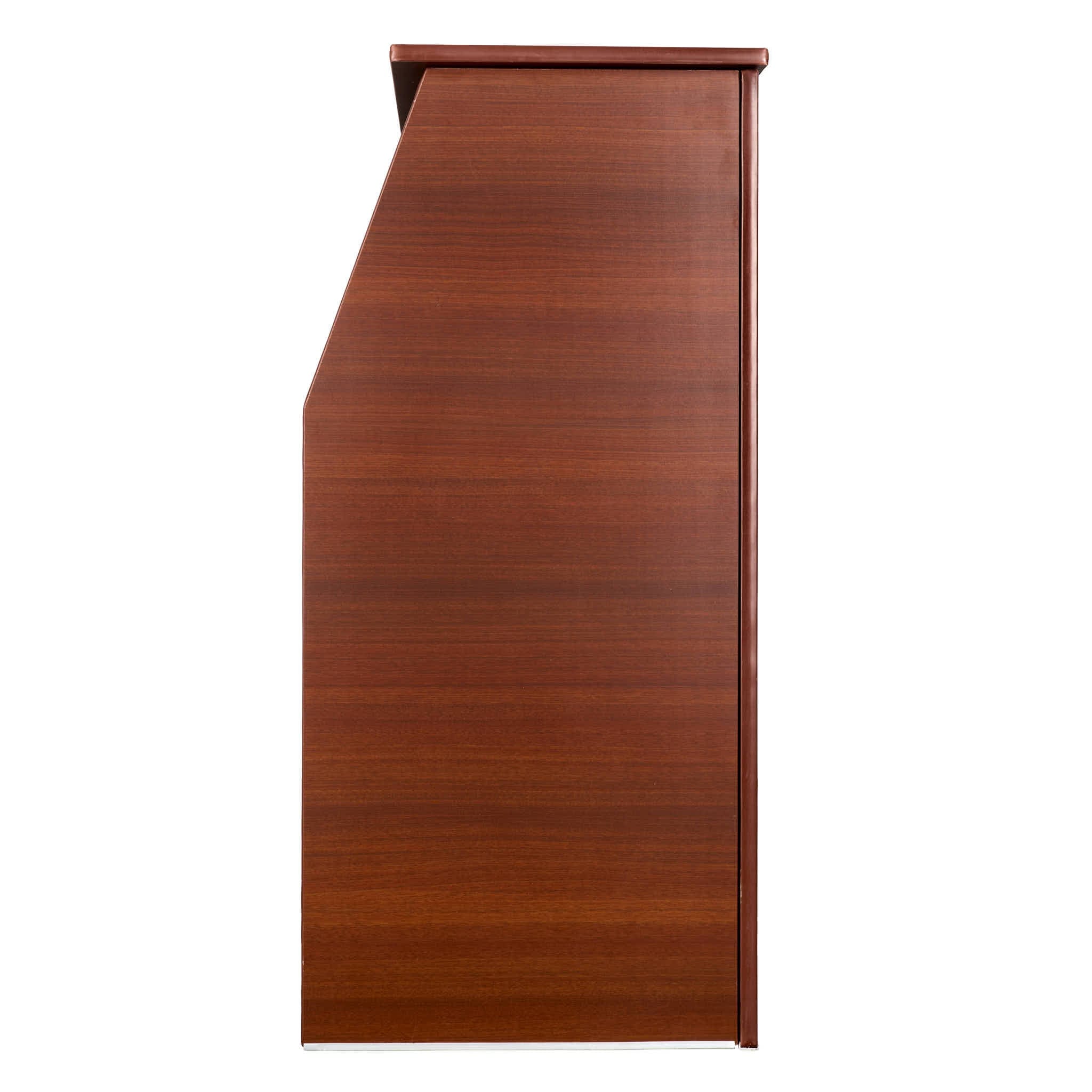 Walnut 42" Tall x 48" Long Portable Foldable Bar