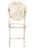 White Barcelona Bistro Barstool with Round Seat and Back by Chivari (Per Chair Price Shown – Sold only in Quantities of 2)