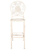 White Barcelona Bistro Barstool with Round Seat and Back by Chivari (Per Chair Price Shown – Sold only in Quantities of 2)