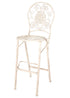 White Barcelona Bistro Barstool with Round Seat and Back by Chivari (Per Chair Price Shown – Sold only in Quantities of 2)