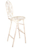 White Barcelona Bistro Barstool with Round Seat and Back by Chivari (Per Chair Price Shown – Sold only in Quantities of 2)