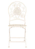 Barcelona Bistro Chair Antique White, with Round Seat and Back CBBMRW-AX-T