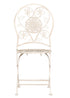 Barcelona Bistro Chair Antique White, with Round Seat and Back CBBMRW-AX-T