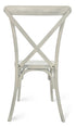 White Distressed Resin Cross Back Chair Back CXRWD-ZG-T