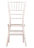 White Distressed WoodGrain™ Resin Steel Skeleton™ Chiavari Chair