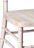 White Distressed WoodGrain™ Resin Steel Skeleton™ Chiavari Chair