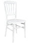 White Steel Skeleton Resin Napoleon Chair CNRW-STEEL-CX-T