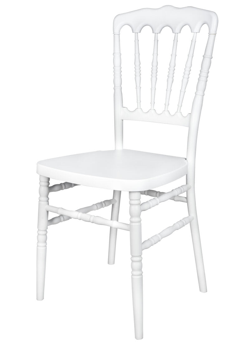 White Steel Skeleton Resin Napoleon Chair CNRW-STEEL-CX-T