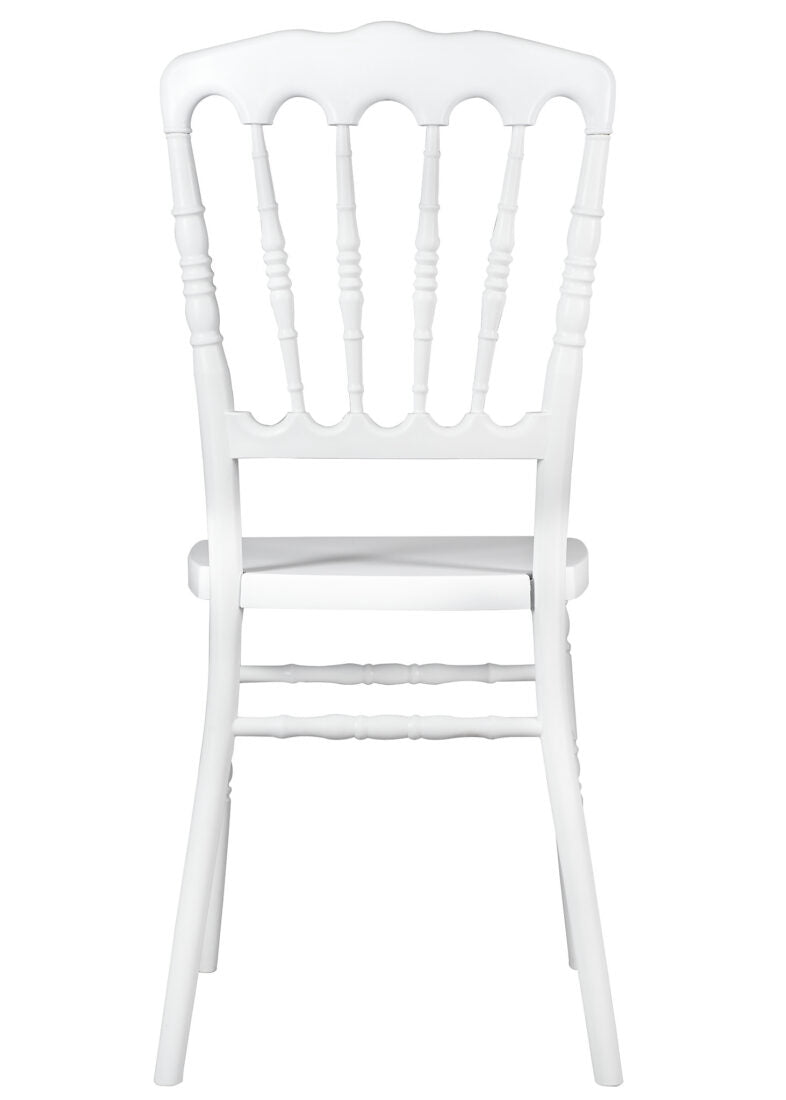 White Steel Skeleton Resin Napoleon Chair CNRW-STEEL-CX-T