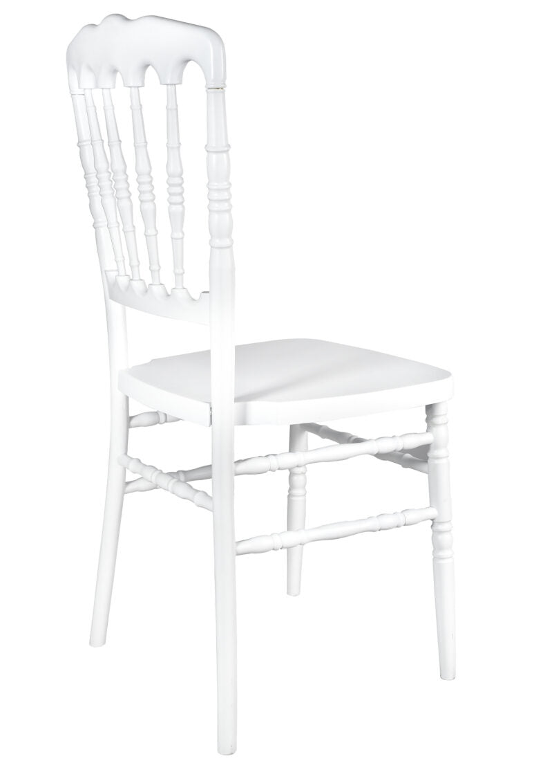 White Steel Skeleton Resin Napoleon Chair CNRW-STEEL-CX-T