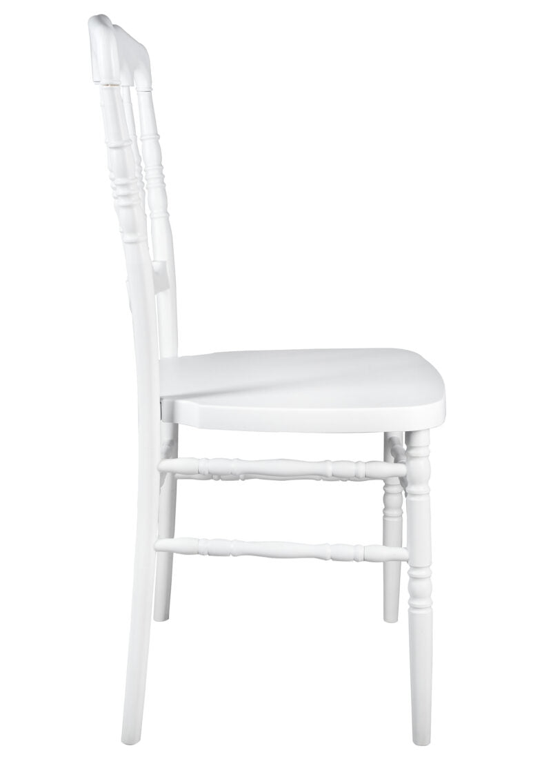 White Steel Skeleton Resin Napoleon Chair CNRW-STEEL-CX-T