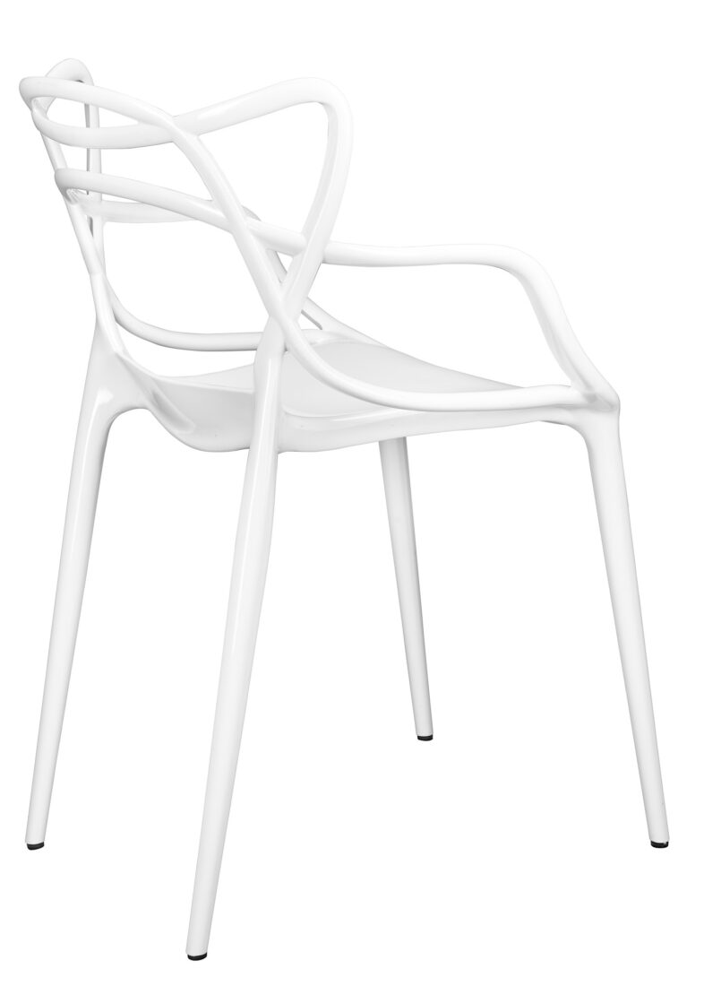 White Resin Orbit Chair