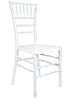 Sparkling Pearl White Resin Steel Skeleton Chiavari Chair CCRPWSP-STEEL-AX-T